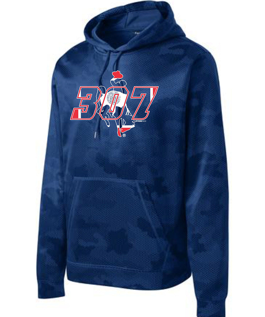 HD001 307 State Flag Hoodie - Blue