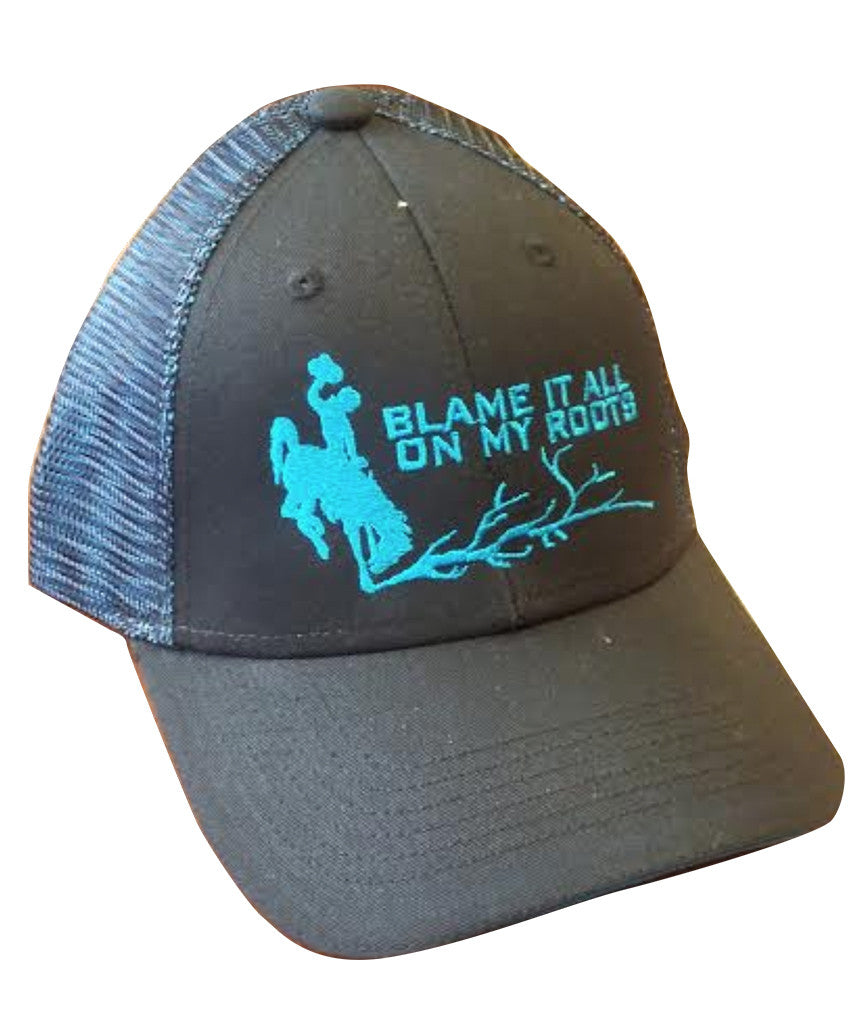 H023 Roots - Hat with Blue Accent