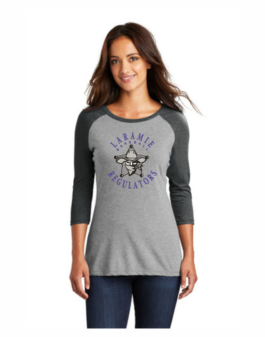 O - Regulators District ® Women’s Perfect Tri ® 3/4-Sleeve Raglan