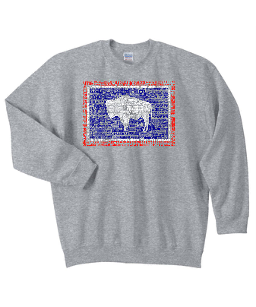 C001 Wyoming Hometown Crew Neck