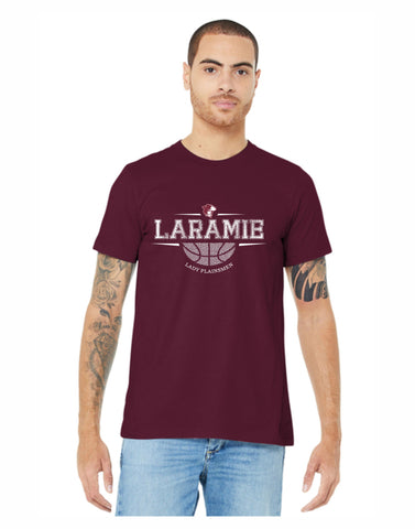 A1 - Laramie Lady Plainsmen BBall T-Shirt Maroon