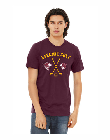 A1 - Laramie Golf T-Shirt Maroon V2
