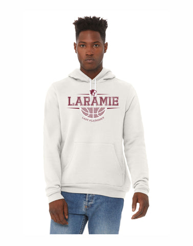 D2 -  Lady Plainsmen BBall Hoodie White