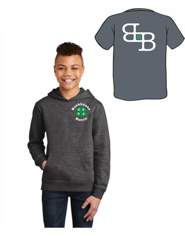 H1 - Bunkhouse Bunch Youth Hoodie (Heather Charcoal)