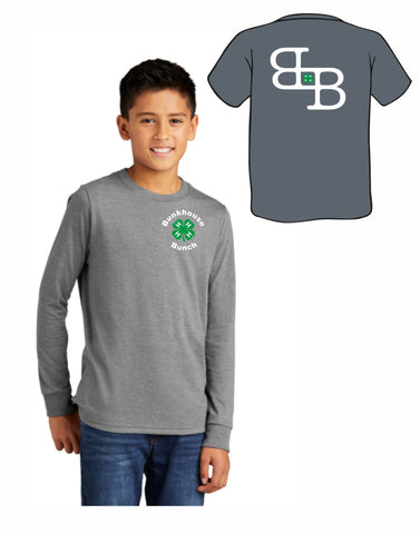 E1 - Bunkhouse Bunch Youth Long Sleeve (Grey Frost)