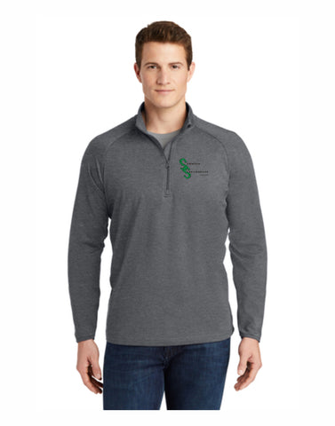 C - Stompin' Steamboats Men's Sport-Wicking Stretch 1/2 Zip Pullover