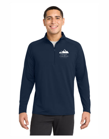 A - LCA Men's Sport-Wicking Stretch 1/2 Zip Pullover