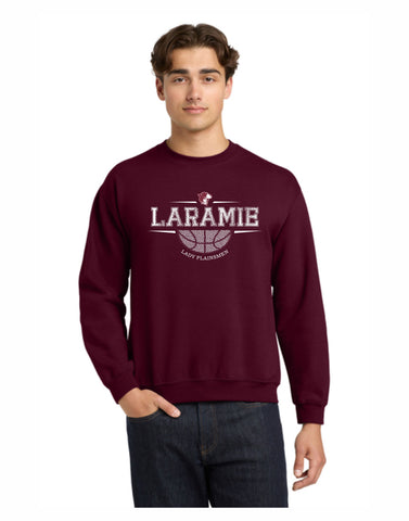 C1 - Lady Plainsmen BBall Crewneck Maroon