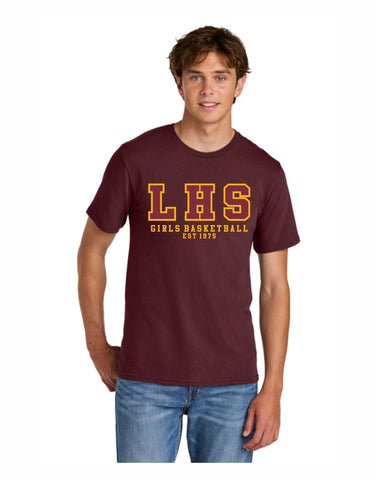 A1 - LHS Lady Plainsmen T-Shirt - Athletic Maroon