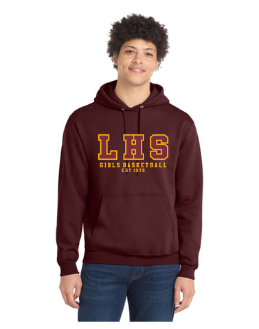 C1 - Lady Plainsmen BBall Hoodie Maroon