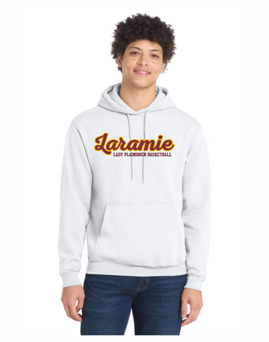 C2 - Lady Plainsmen BBall Hoodie White