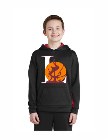 G3 - Laramie Fire Colorblock Youth Hoodie - Black/Red