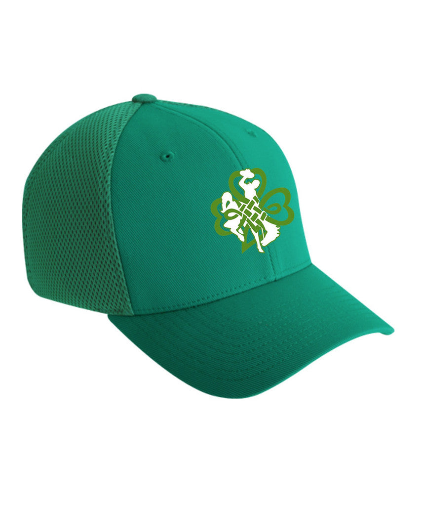 H008 Buckin' Irish Flex Fit Hat - Green