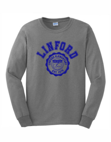 C -  Gray Linford Long Sleeve T-Shirt (Youth and Adult)