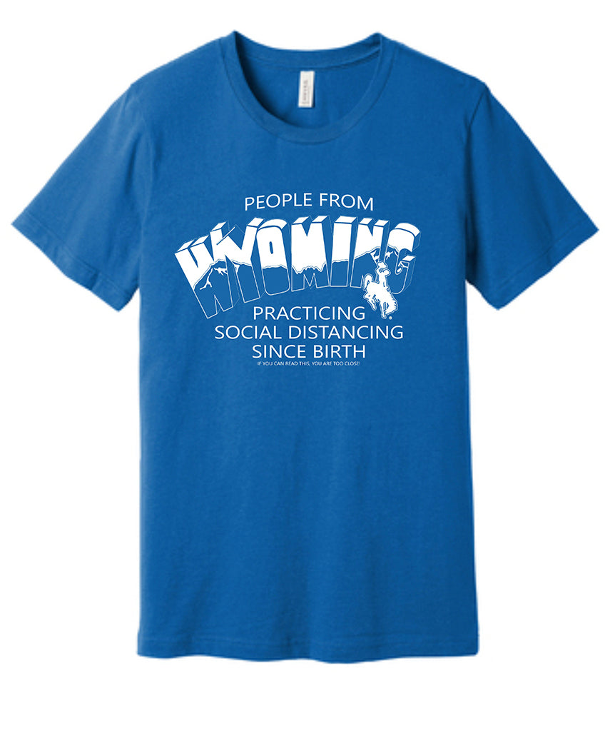 T067 -  WY Social Distance Heather Columbia Blue Bella Canvas T