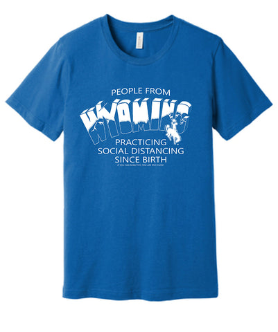 T067 -  WY Social Distance Heather Columbia Blue Bella Canvas T