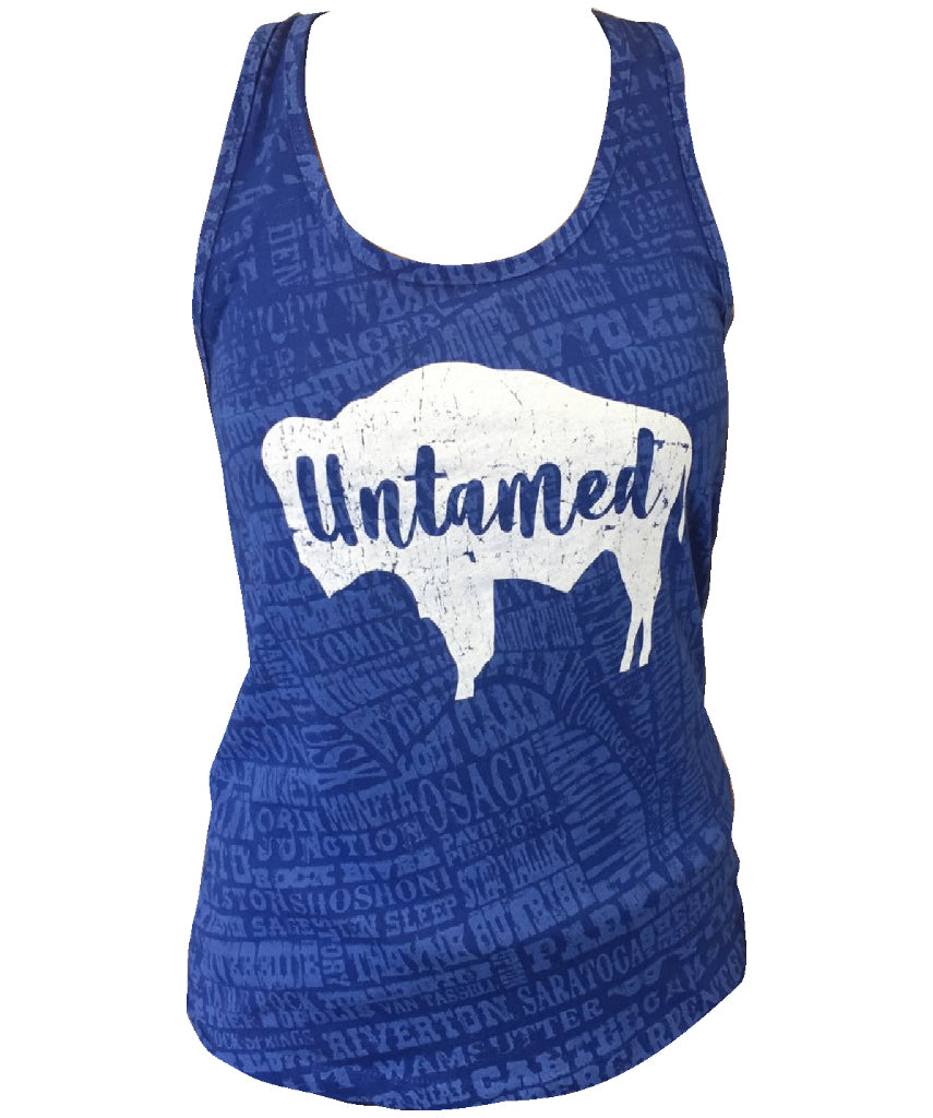 TA016 -  Towns Stained Untamed Ideal Racerback Tank (Royal)